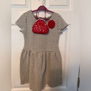 Girls Epic Threads Dress & Red Patent Leather Purse